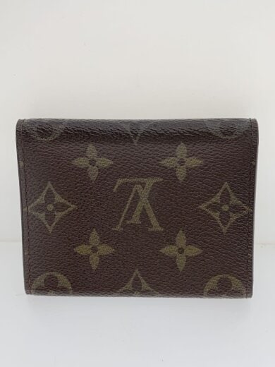 商品画像：アンヴェロップ・カルト・ドゥ・ヴィジット_モノグラム・キャンバス/レザー/BRW/レディース 2