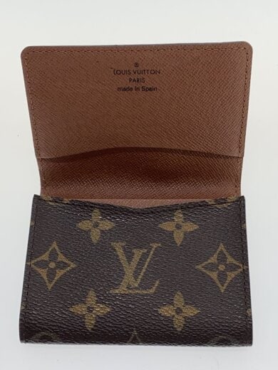 商品画像：アンヴェロップ・カルト・ドゥ・ヴィジット_モノグラム・キャンバス/レザー/BRW/レディース 4