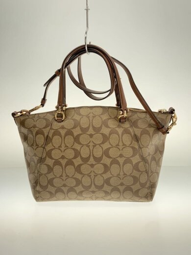 画像：COACHハンドバッグ_シグネーチャー/--/BEG/総柄3