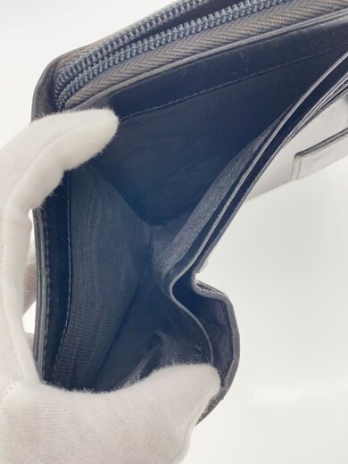 商品画像：2つ折り財布/レザー/BLK/メンズ 6