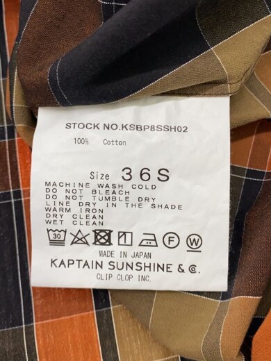 商品画像：半袖シャツ/36/コットン/マルチカラー/KSBP8SSH02 4