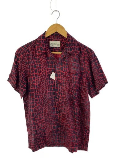 商品画像：半袖シャツ/M/レーヨン/RED 1