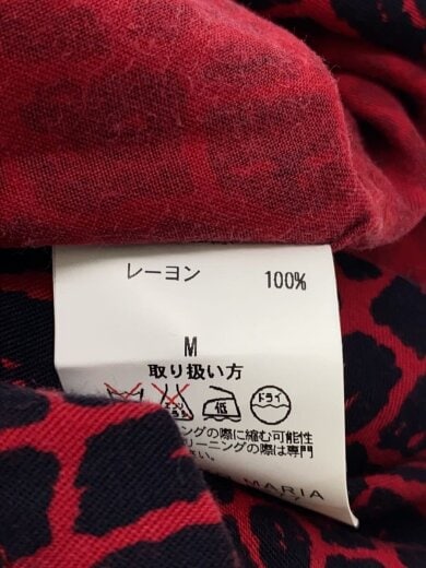 商品画像：半袖シャツ/M/レーヨン/RED 4