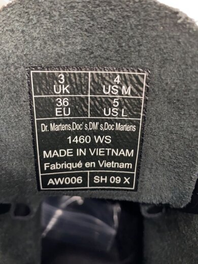 商品画像：レースアップブーツ/UK3/BLK/1460WS 5