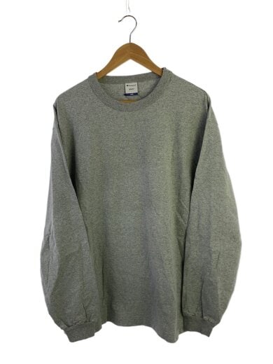 商品画像：長袖Tシャツ/L/コットン/GRY/C8-T410 1