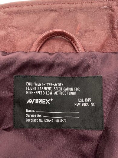 商品画像：シングルライダースジャケット/XL/羊革/BRW/プリント/783-4250012 3