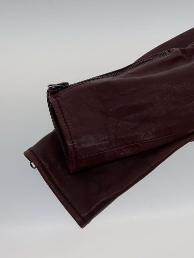 商品画像：シングルライダースジャケット/XL/羊革/BRW/プリント/783-4250012 5