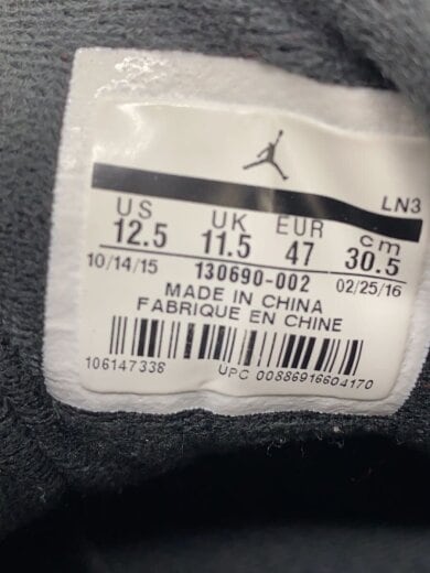 商品画像：AIR JORDAN 12 RETRO/エアジョーダンレトロ/ブラック/130690-002/30.5cm/BLK 7