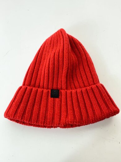 画像：STUSSYニットキャップ/アクリル/RED/無地/メンズ2