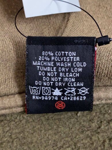 商品画像：パーカー/M/コットン/KHK/プリント 4