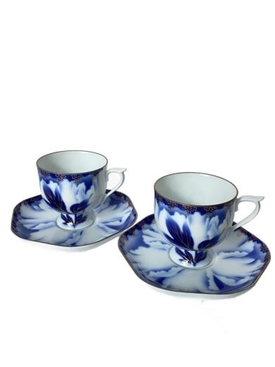 商品画像：牡丹金ミル高台コーヒー碗皿/和食器その他/2点セット/WHT/有田焼 1