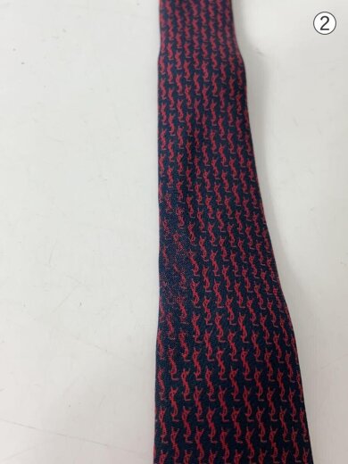 商品画像：ネクタイ/シルク/RED/モノグラム/メンズ 5