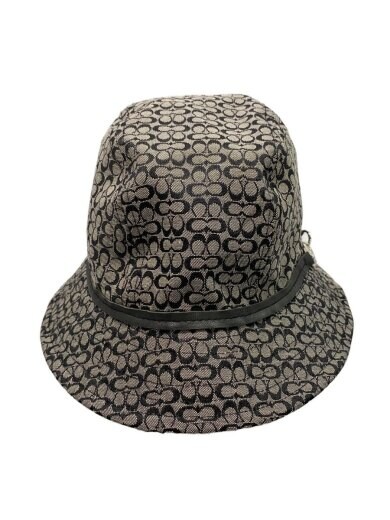 商品画像：ハット/--/キャンバス/BLK/総柄/レディース 1