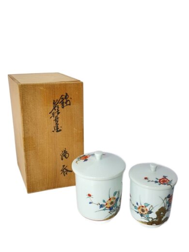 商品画像：十二代柿右衛門/湯呑/2点セット/WHT/有田焼 1