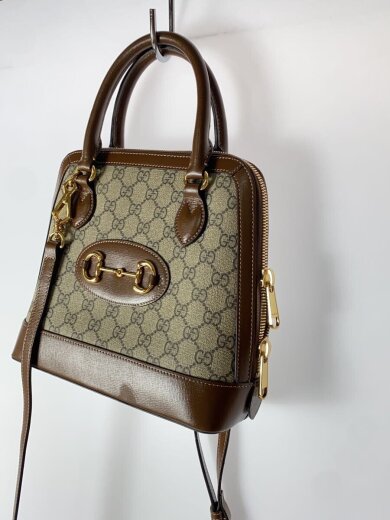 商品画像：スモール・トップハンドルバッグ_グッチホースビット1955/PVC/BEG/モノグラム 2