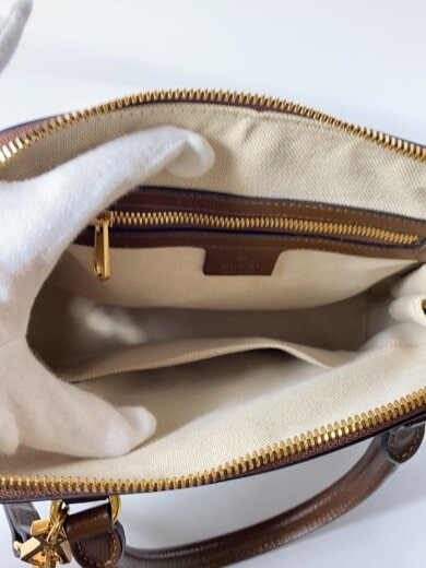 商品画像：スモール・トップハンドルバッグ_グッチホースビット1955/PVC/BEG/モノグラム 6