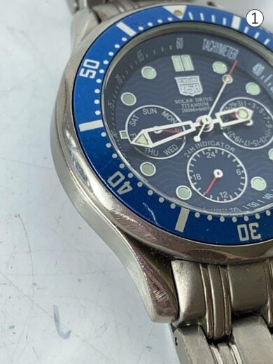 商品画像：ソーラー腕時計/アナログ/チタン/BLU/SLV/チタン/FK-1069-LI 6