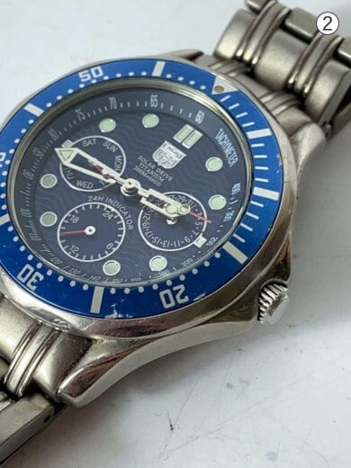 商品画像：ソーラー腕時計/アナログ/チタン/BLU/SLV/チタン/FK-1069-LI 7