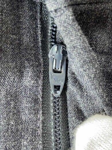 商品画像：ボトム/33/ポリエステル/GRY/無地/TALONジップ 6