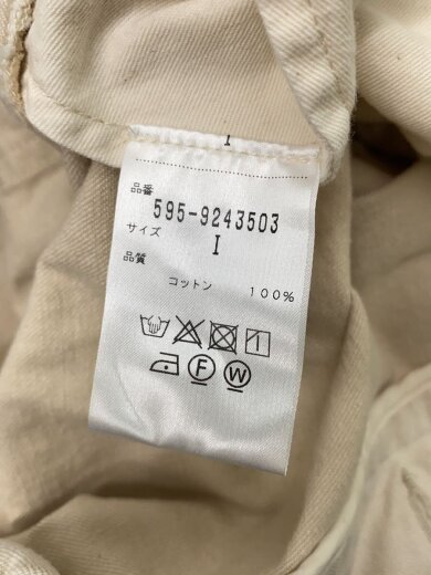 商品画像：19AW/コットントラウザー/ボトム/1/コットン/CRM/無地/595-9243503 5