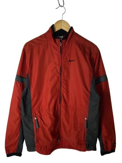 商品画像：90s/銀タグ/MADE IN U.S.A/ジャケット/S/ポリエステル/RED/無地 1