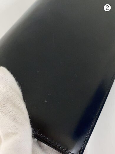 商品画像：長財布/PVC/BLK/無地/メンズ 9