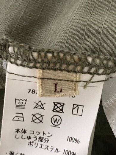 商品画像：ジャケット/L/コットン/KHK/総柄/783-3252046 4