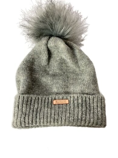 キッズ服飾/帽子/アクリル/GRY/LHA0408GY11