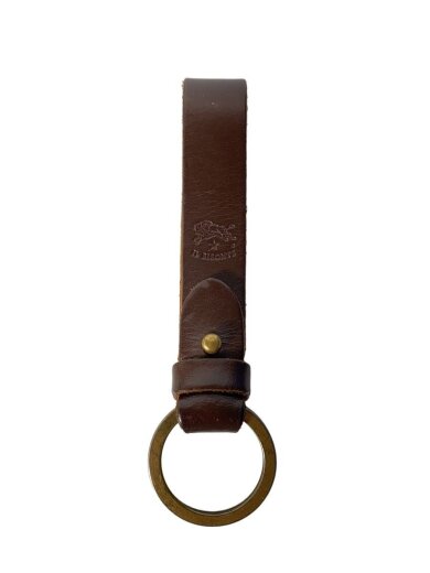 商品画像：キーホルダー/レザー/BRW/無地/メンズ 1