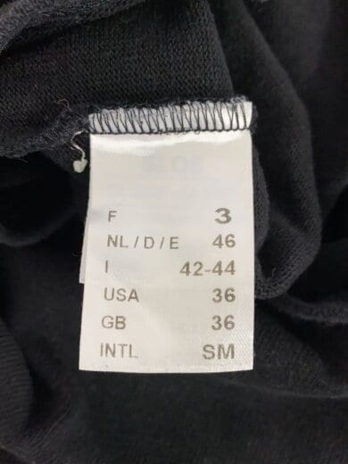 商品画像：長袖Tシャツ/--/コットン/BLK/無地 4