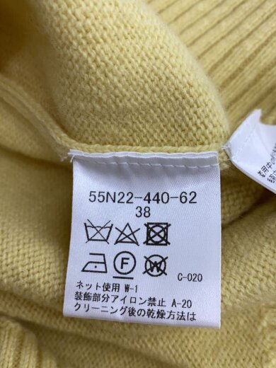 商品画像：タートルネック/ロゴ刺繍ニット/ニット・セーター(厚手)/38/ウール/YLW/55N22-440-62 4