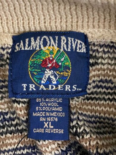 商品画像：SALMON RIVER/ニット・セーター(厚手)/XL/アクリル/BEG/総柄 3