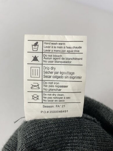 商品画像：ニットキャップ/FREE/アクリル/GRY/無地/メンズ 6