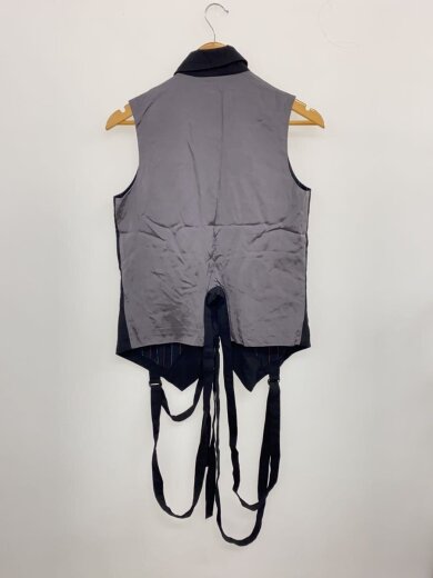 商品画像：ベスト/2/コットン/BLK/無地/LS-Y02-008 2