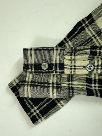 商品画像：長袖袖ワンピース/O/レーヨン/BLK/チェック 6