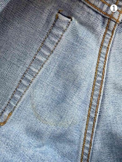 商品画像：66前期/ボタン裏6/隠しリベット/ストレートパンツ/コットン/IDG/無地 5