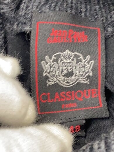 商品画像：90s～/アーカイブ/ニット切替トップス/ニット・セーター(厚手)/1/ポリエステル/BLK/無地 3