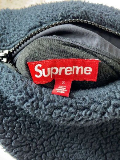 商品画像：supreme polartec shearling reversible/S/ポリエステル/BLK 3