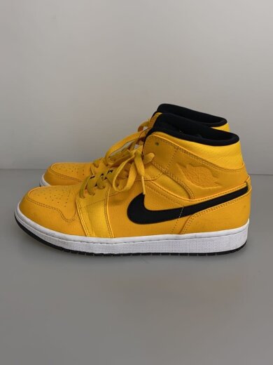 商品画像：AIR JORDAN 1 MID/エアジョーダンミッド/イエロー/554724-700/27cm/YLW/レザー 1
