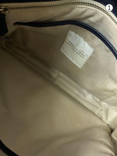 商品画像：ハンドバッグ/レザー/NVY/無地 6