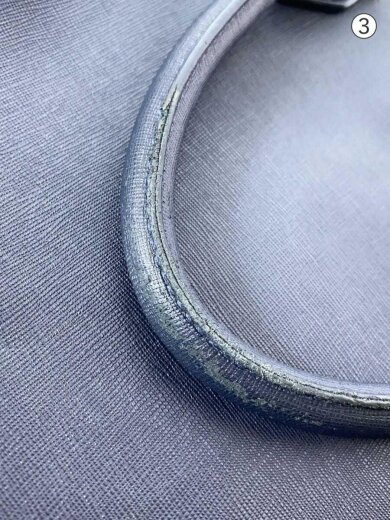 商品画像：ハンドバッグ/レザー/NVY/無地 8