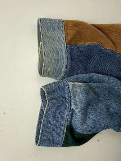 商品画像：60s～70s/VINTAGE DENIM JACKET/パッチワーク/Gジャン/XL/コットン/IDG/ 4