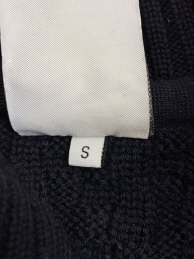 商品画像：カーディガン(厚手)/S/ウール/NVY/無地/55-02-85-02008// 4