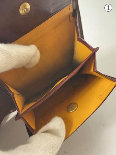 商品画像：2つ折り財布/レザー/BRW/無地/メンズ/ケセマ 5