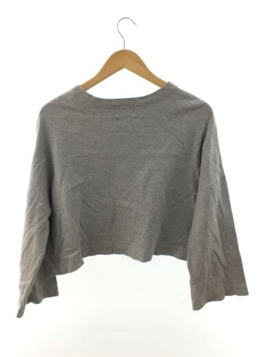 画像：STUSSYクロップド丈/長袖カットソー/M/コットン/GRY2