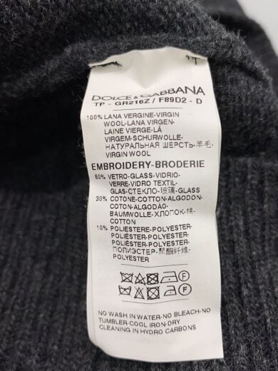 商品画像：ニット・セーター(厚手)/--/ウール/BLK/GR216Z 4