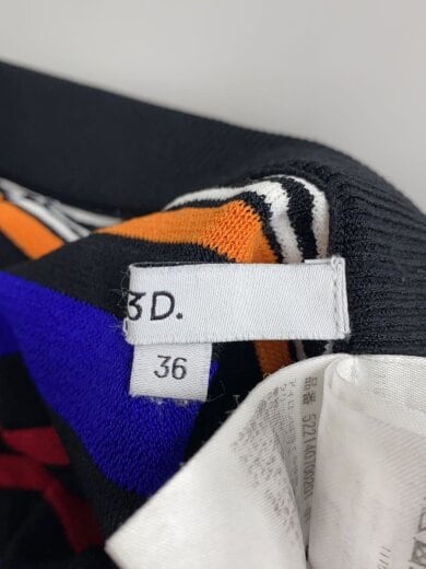 商品画像：ストライプニットパンツ/36/レーヨン/マルチカラー/ストライプ/522140700201-01 5