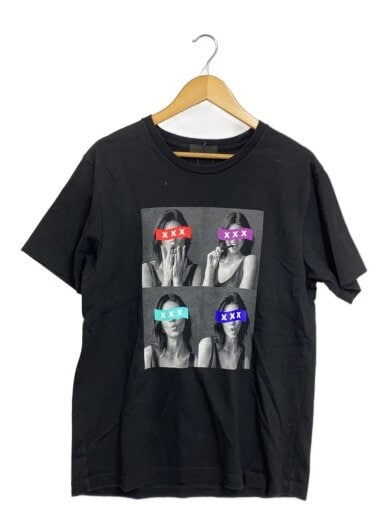 商品画像：前面フォトロゴ入り/使用感有/Tシャツ/M/コットン/BLK// 1