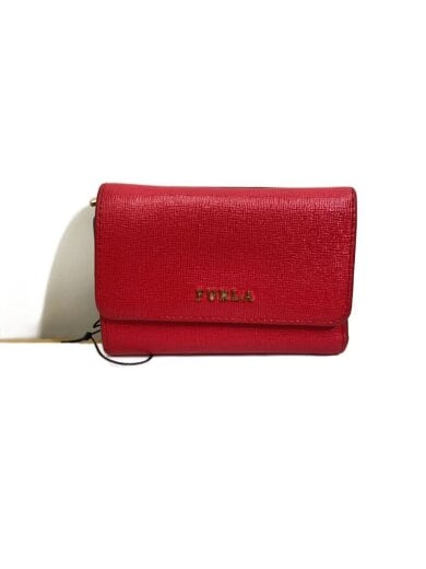 商品画像：3つ折り財布/PVC/RED/無地/レディース 1