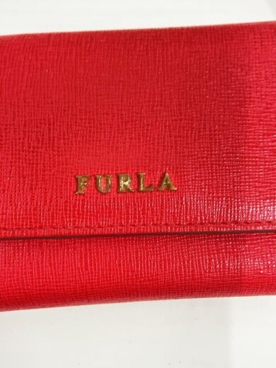 商品画像：3つ折り財布/PVC/RED/無地/レディース 3